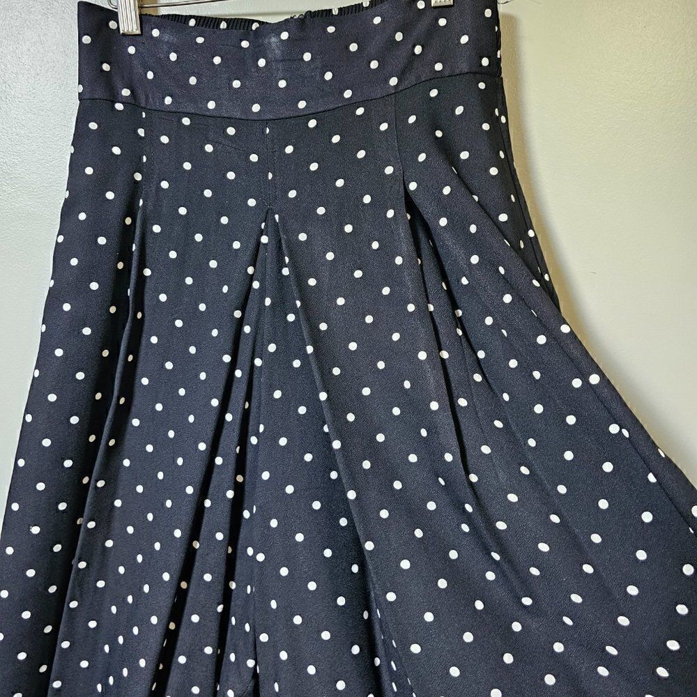 EUC VINTAGE POLKA DOT PLEATED WIDE LEG PANTS VTG SIZE 7-8 / US M - Picture 11 of 16
